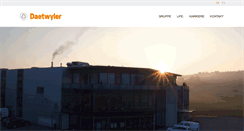 Desktop Screenshot of daetwyler.com