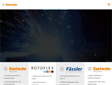 Tablet Screenshot of daetwyler.com